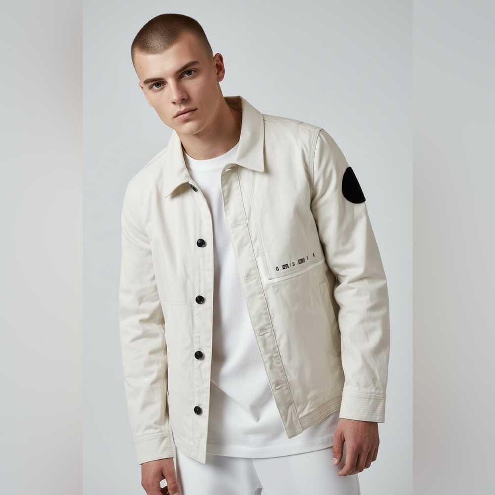 G Star Raw Naval Overshirt AW | Beige I size XL - Picture 2 of 16